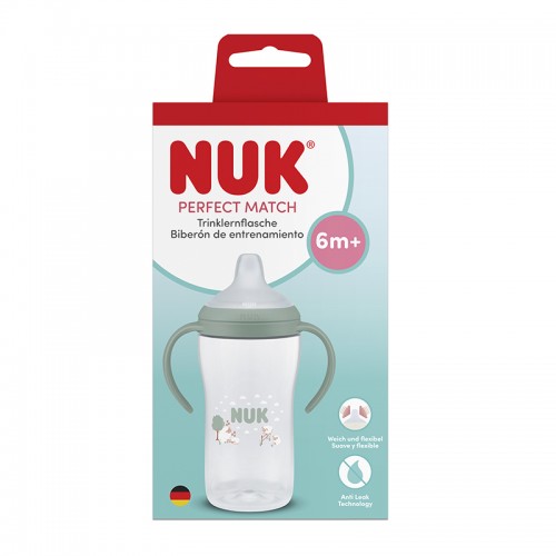 NUK Perfect Match Learner Cup | Learner Bottle 260ml | 6 months+